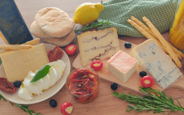 Italian cheese platter